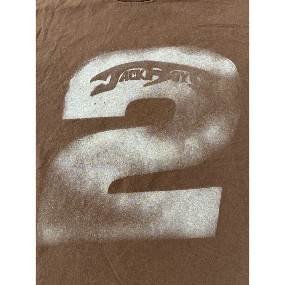 Travis Scott T Shirt XL Brown JackBoys 2 A2 Tee NEW *holes - Picture 3 of 9